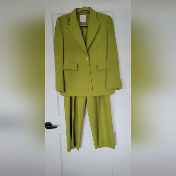 Mango Lime Green Blazer and Trousers - Picture 1 of 4